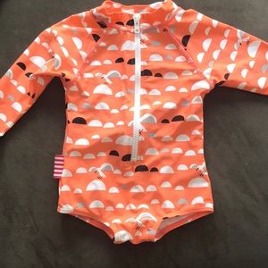 Sookibaby infant girl Rashguard swim suit
